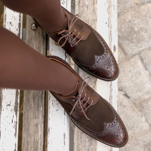 dark brown Derby Wingtip